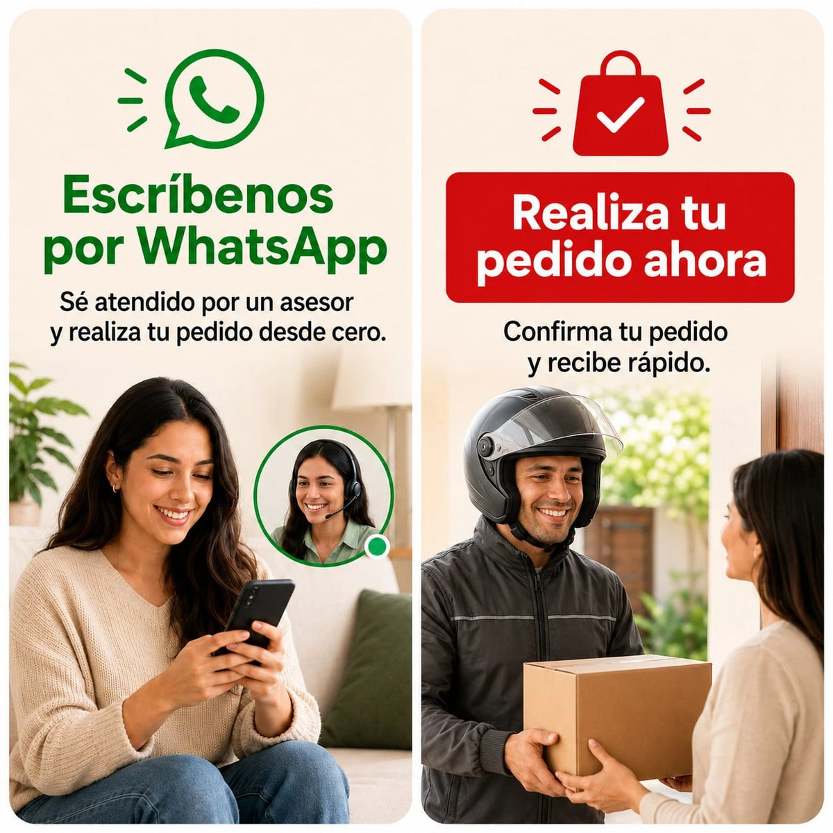Escríbenos por WhatsApp o haz tu pedido