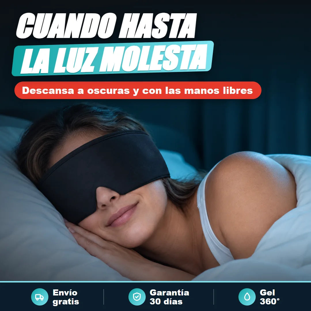 Descanso a oscuras con el antifaz