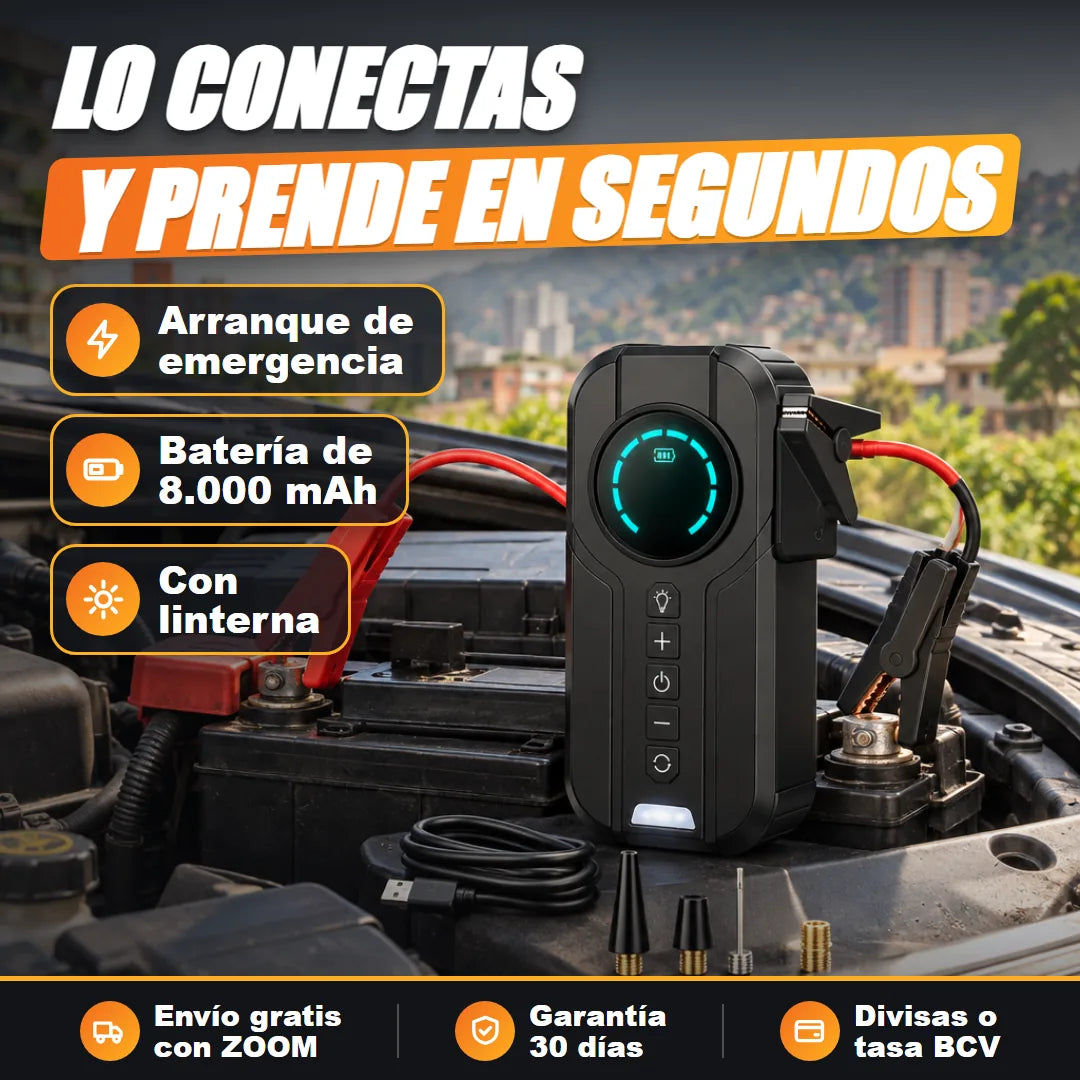Arrancador conectado a la batería
