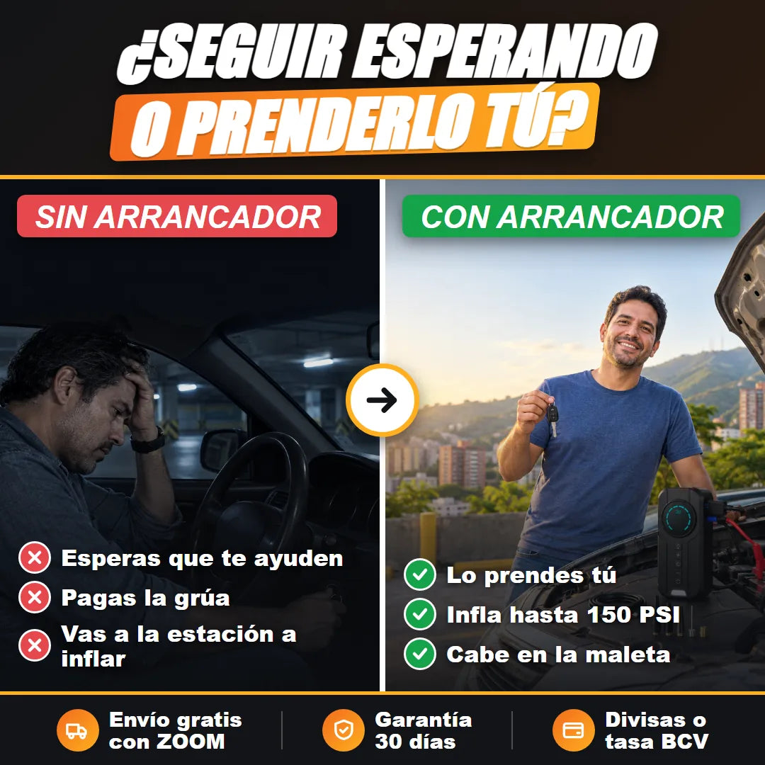 Sin arrancador frente a con arrancador