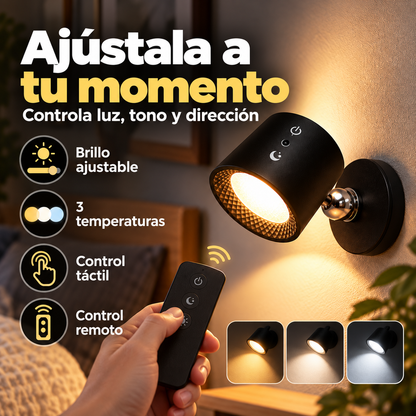 Lámpara LED de Pared Recargable 360° Magnética | Ilumina Cualquier Rincón sin Cables
