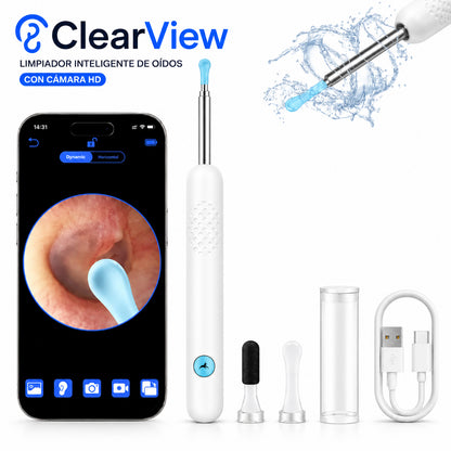 Limpiador Inteligente de Oídos con Cámara HD ClearView®
