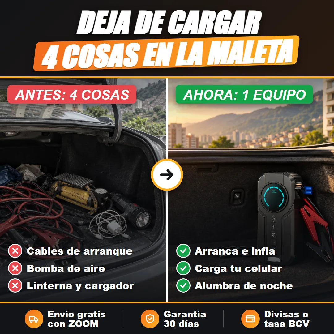 Antes 4 cosas en la maleta, ahora 1 equipo