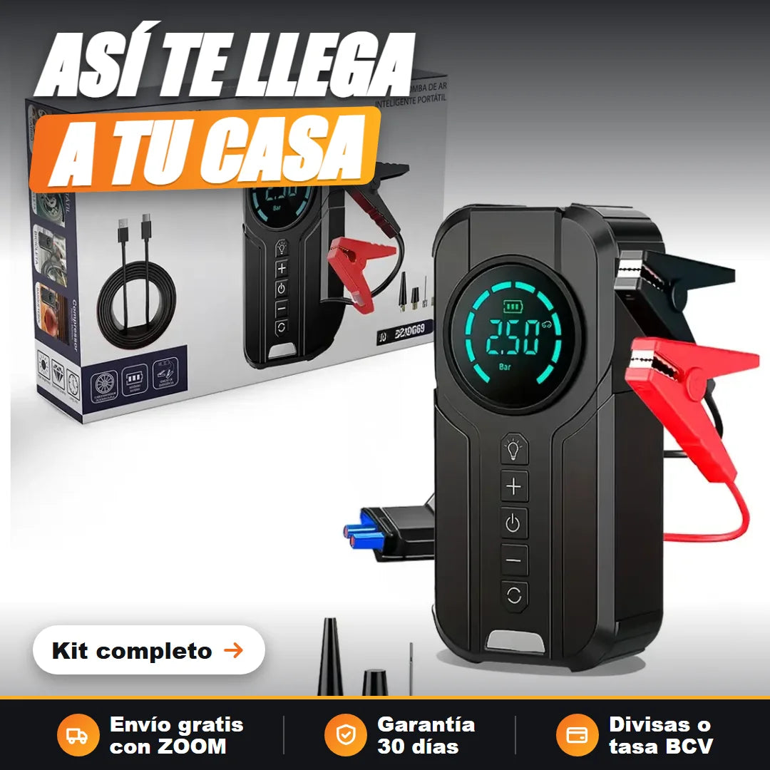 Arrancador Portátil 5 en 1 y su caja