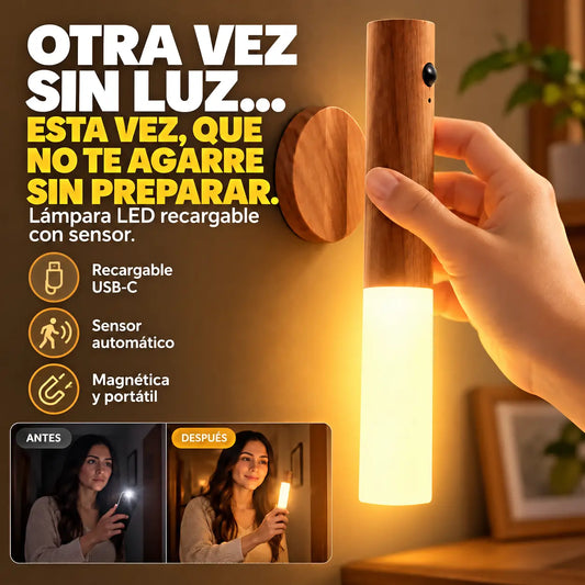 Lámpara LED con Sensor | Tu propia luz cuando falla la electricidad 💡