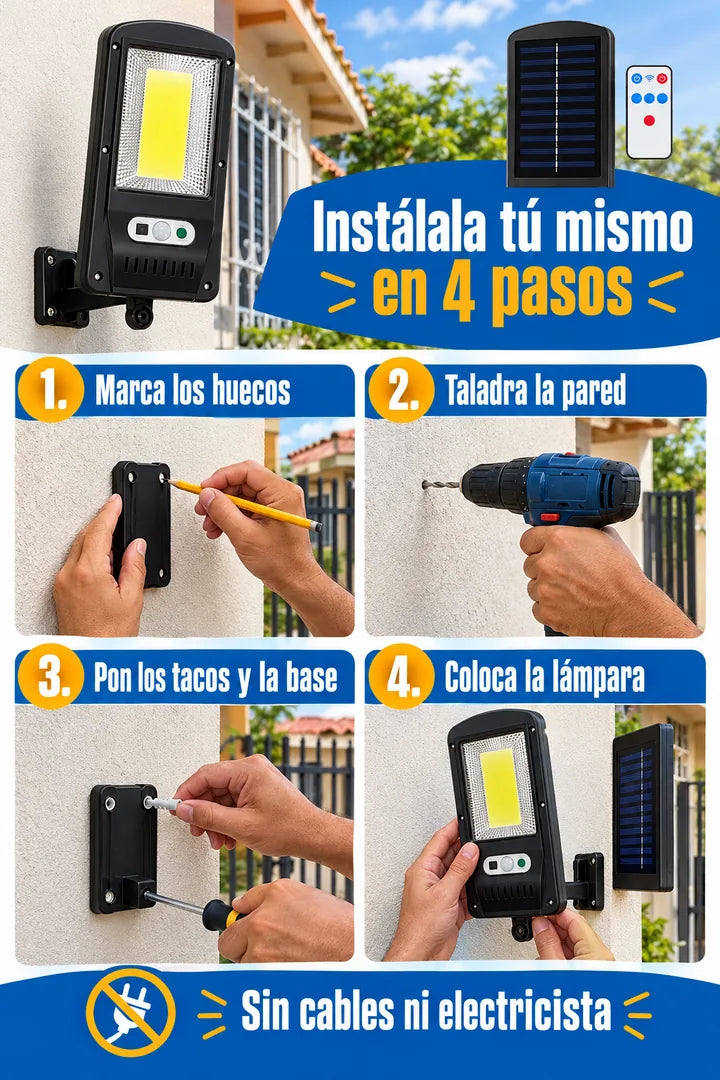 Instálala tú mismo en 4 pasos, sin cables ni electricista